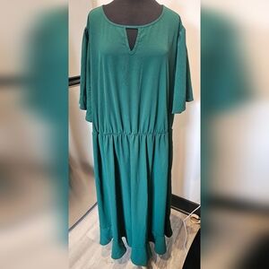 Bloom Chic Ruffled Maxi Dress - Plus Size 28